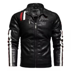 Embroidery Logo Jackets Coats Slim Fit Pilot Leather Jackets