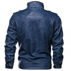  Classic leather jacket men Motorcycle Leather Jacket